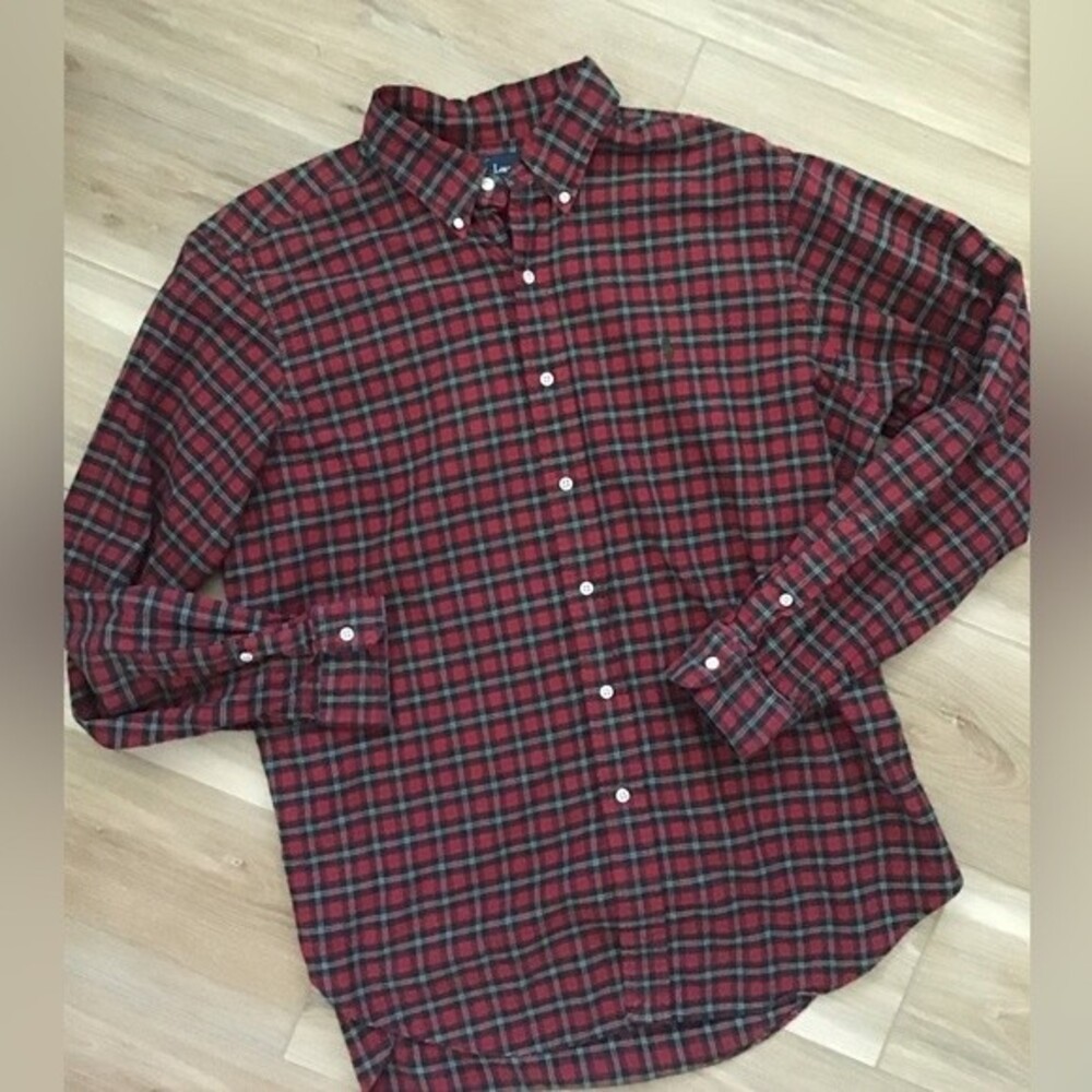 Ralph Lauren Plaid Button Up Classic L